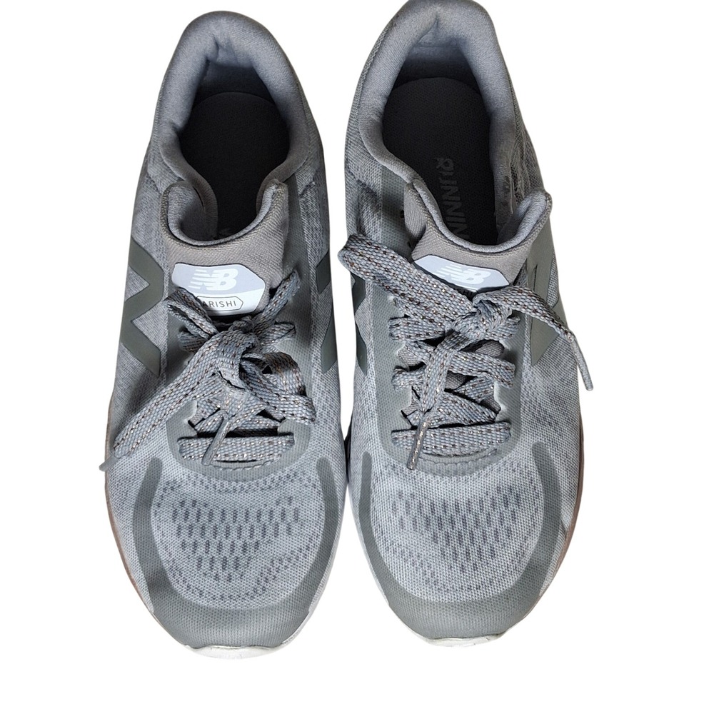 New Balance Arishi v2 Grey Rose Gold Kids Running Shoes KJARIGMY Size 3